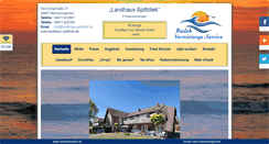 Desktop Screenshot of landhaus-spittdiek.de